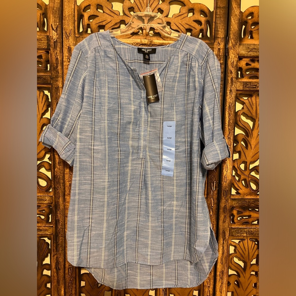 Nine West Jeans cotton blue Top